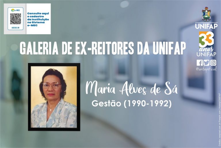 Maria Alves de Sá, a primeira reitora da Unifap