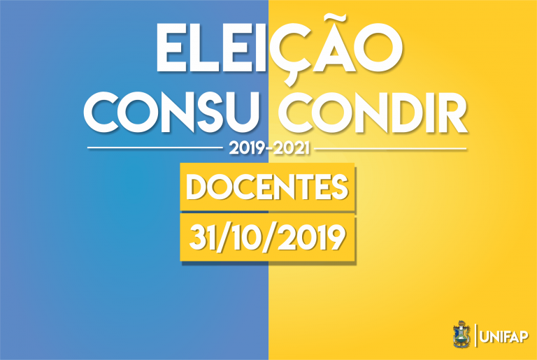 Eleições para docente CONSU/CONDIR será dia 31 de outubro