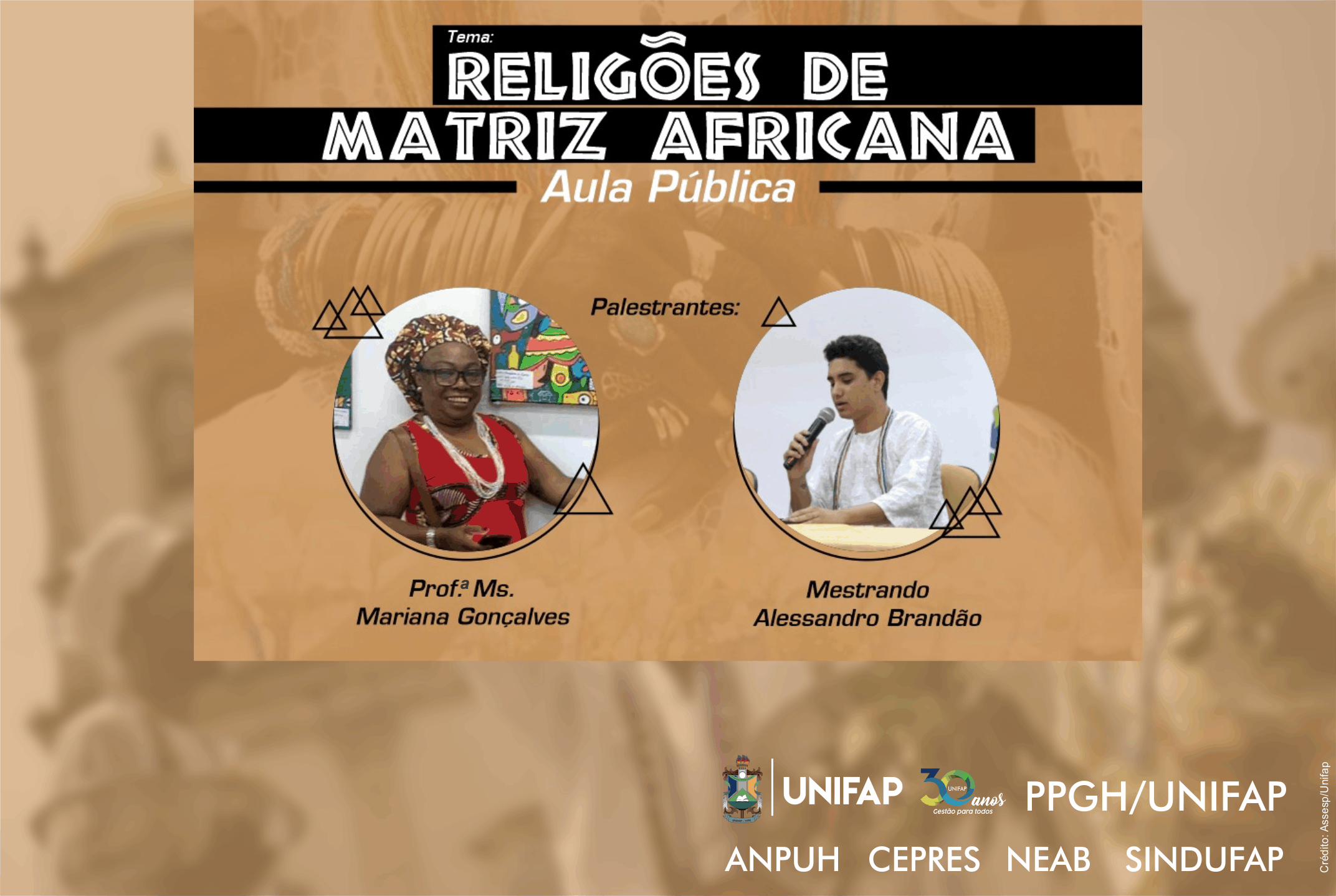 Aula pública abordará história das religiões de matriz Africana no Amapá