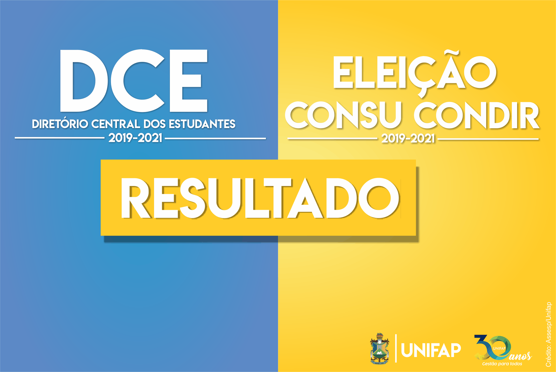 Comissão divulga resultado das eleições discente DCE e CONSU/CONDIR