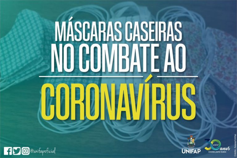 Ministério da Saúde incentiva uso de máscaras caseiras na prevenção ao coronavírus