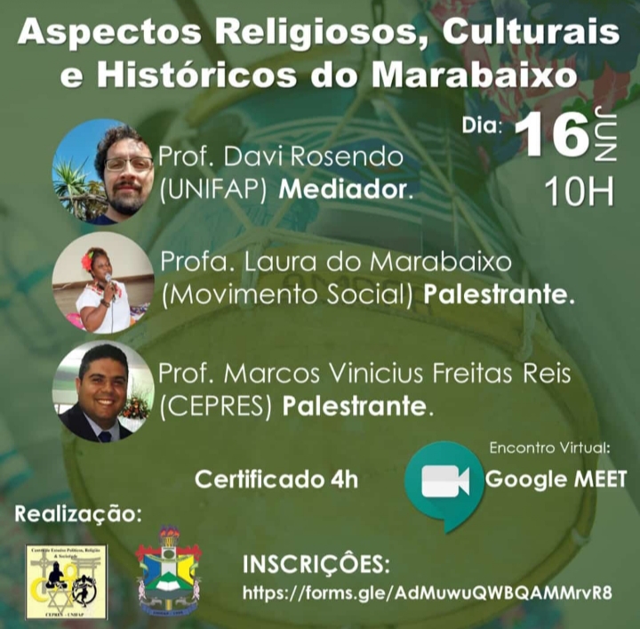 Live abordará aspectos religiosos, culturas e históricos do Marabaixo