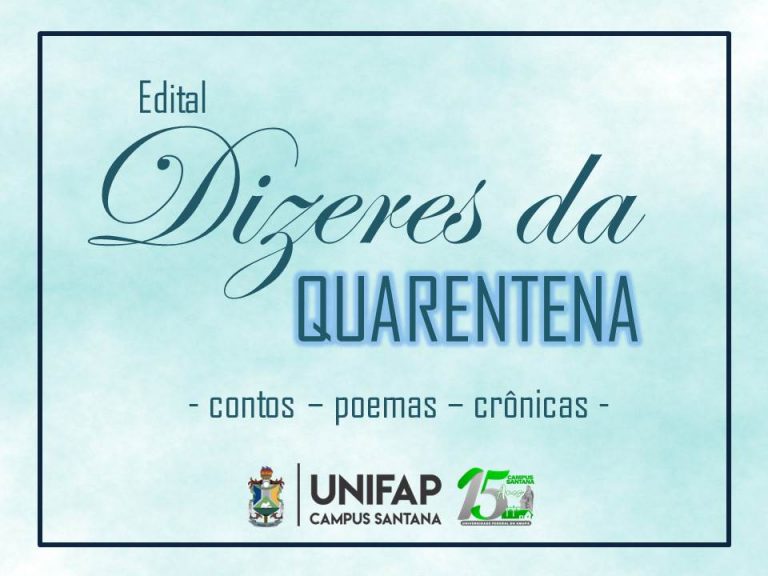 Campus Santana publica resultado de concurso literário ‘Dizeres da Quarentena’