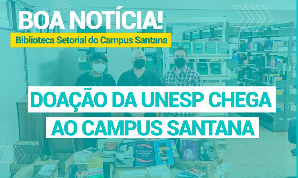 Campus Santana da UNIFAP recebe doação de livros da UNESP