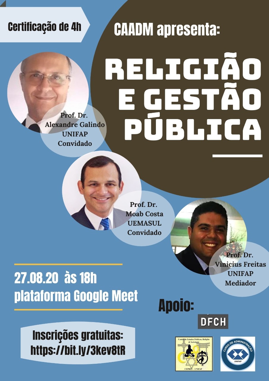 Grupo CEPRES e CAADM promovem evento sobre ‘Religião e Gestão Pública’