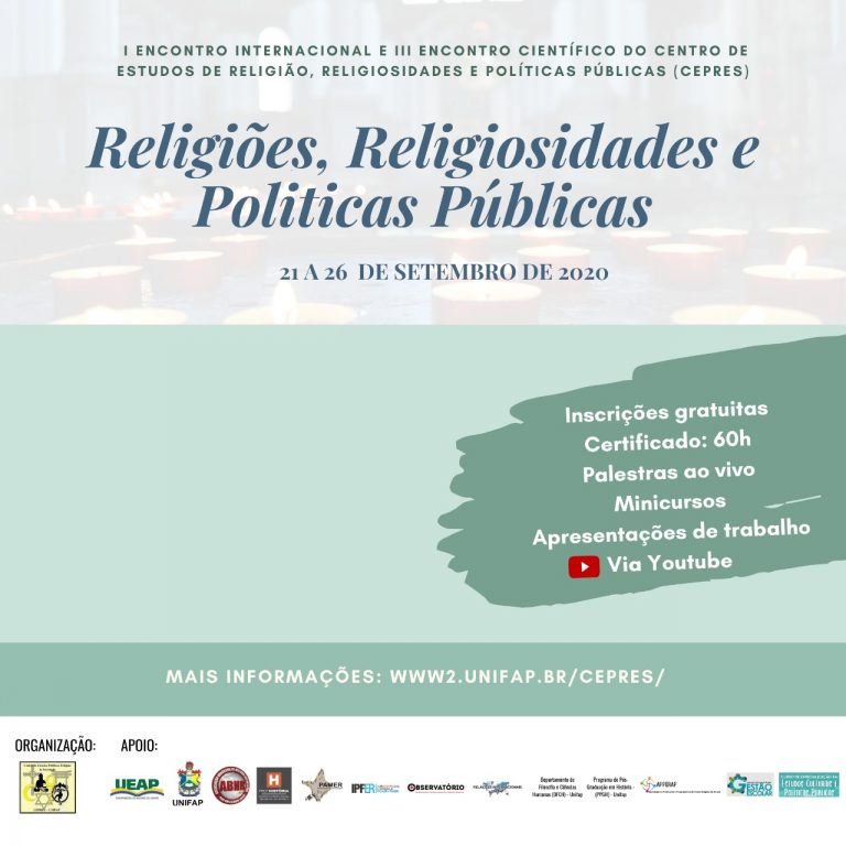 CEPRES discute religião, religiosidade e políticas públicas em evento virtual