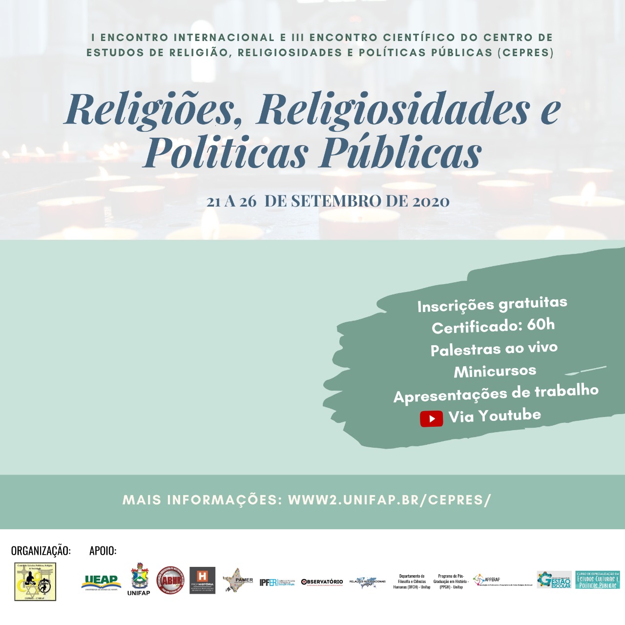 CEPRES discute religião, religiosidade e políticas públicas em evento virtual