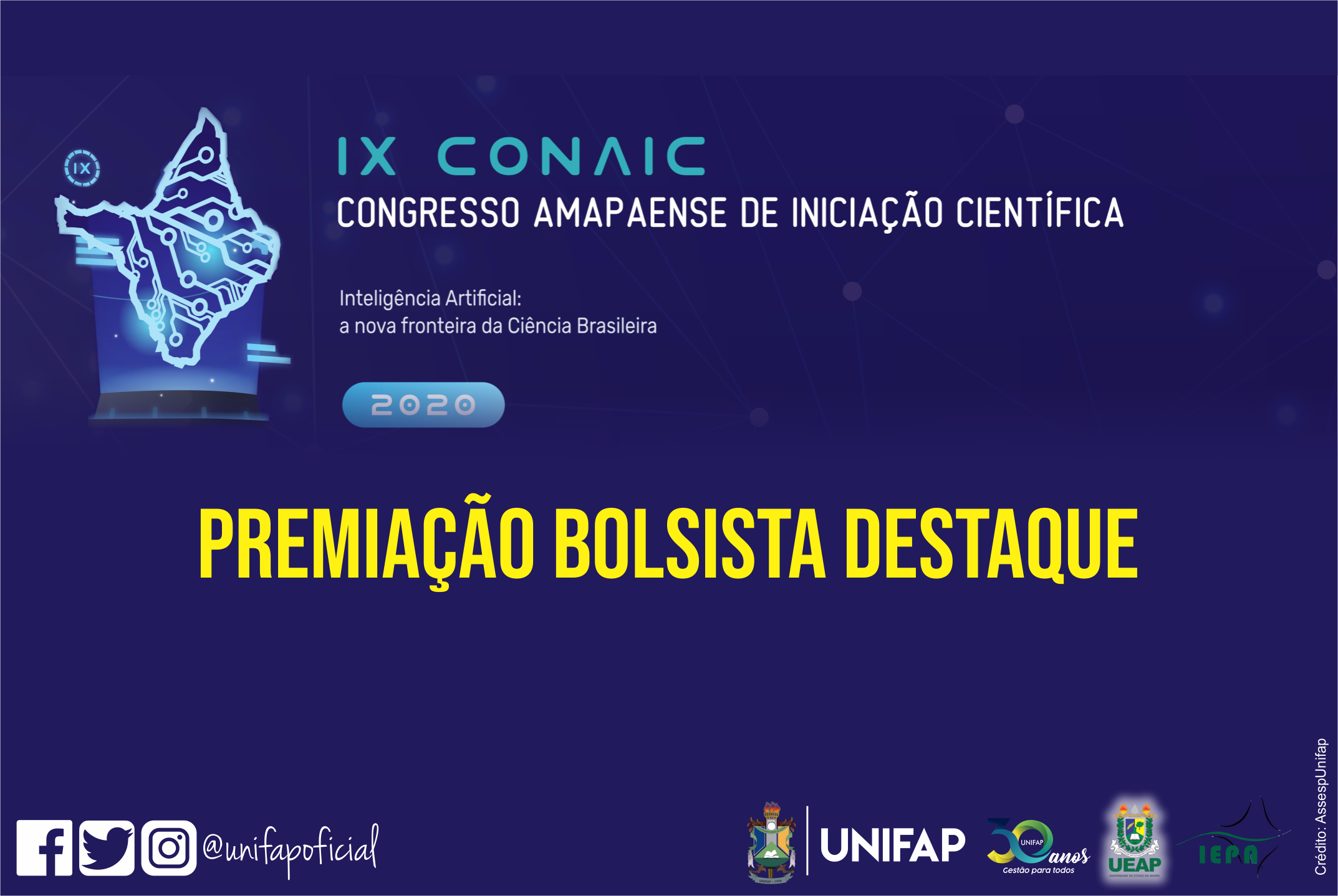 Bolsista PIBIC/CNPq da UNIFAP é premiada em 1° lugar no IX CONAIC
