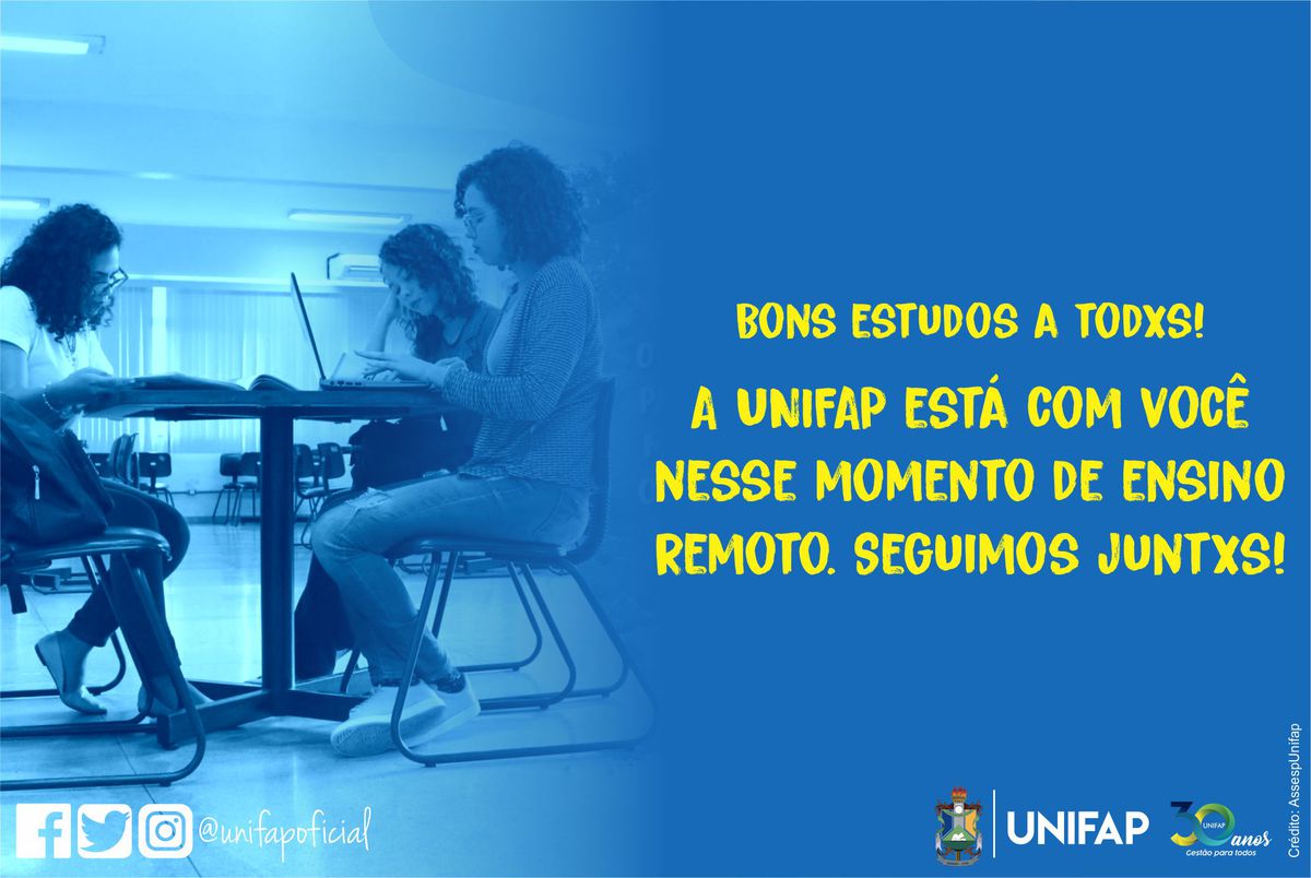 UNIFAP reinicia Calendário Acadêmico Suplementar 2020.3 com aulas remotas