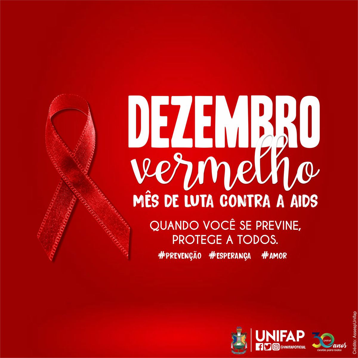 Hoje é o Dia Mundial da Luta Contra AIDS