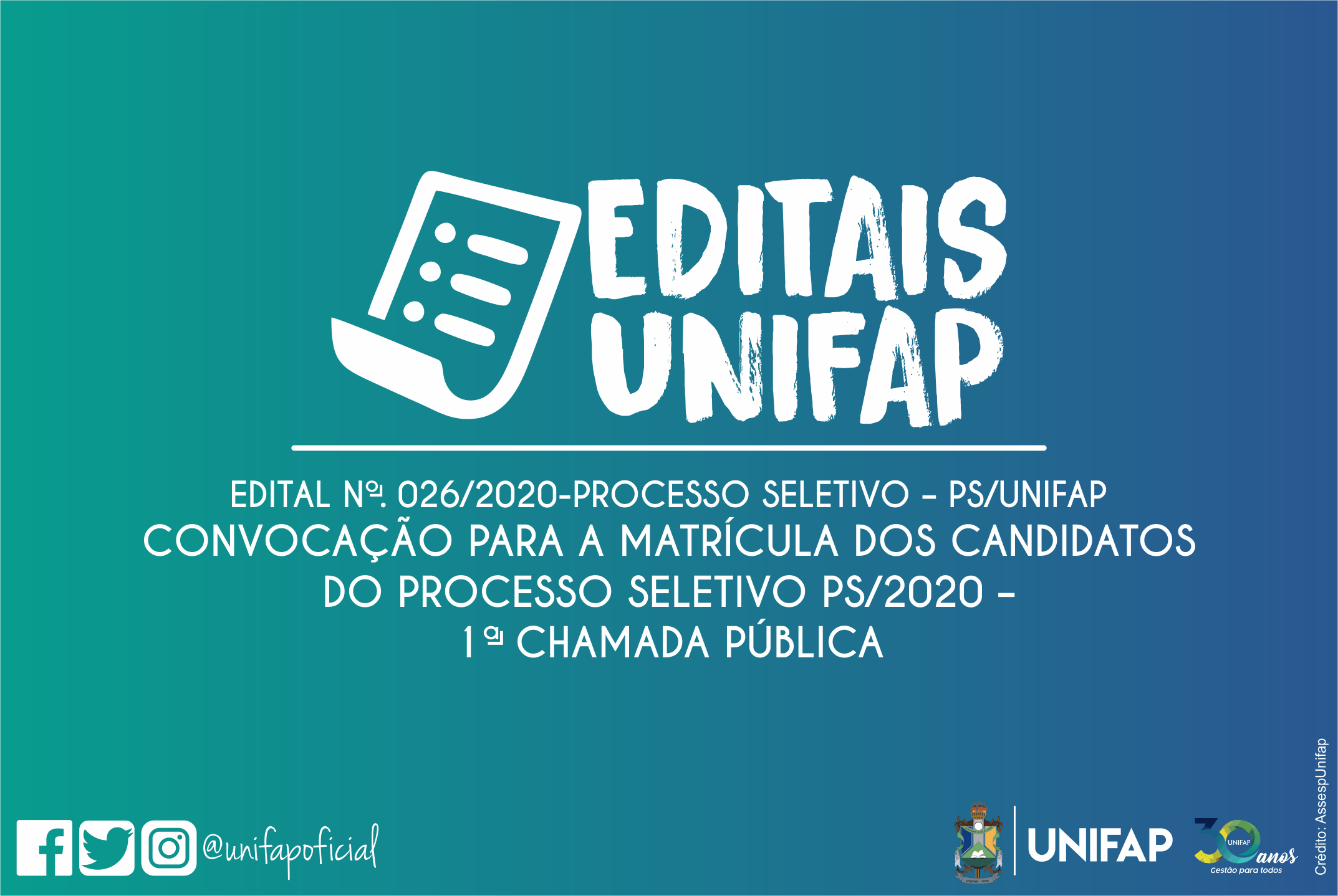DERCA convoca candidatos aprovados e não classificados no PS 2020 para Chamada Pública