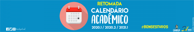 Retomada do calendário acadêmico 2020.1 ocorre no dia 12 de abril