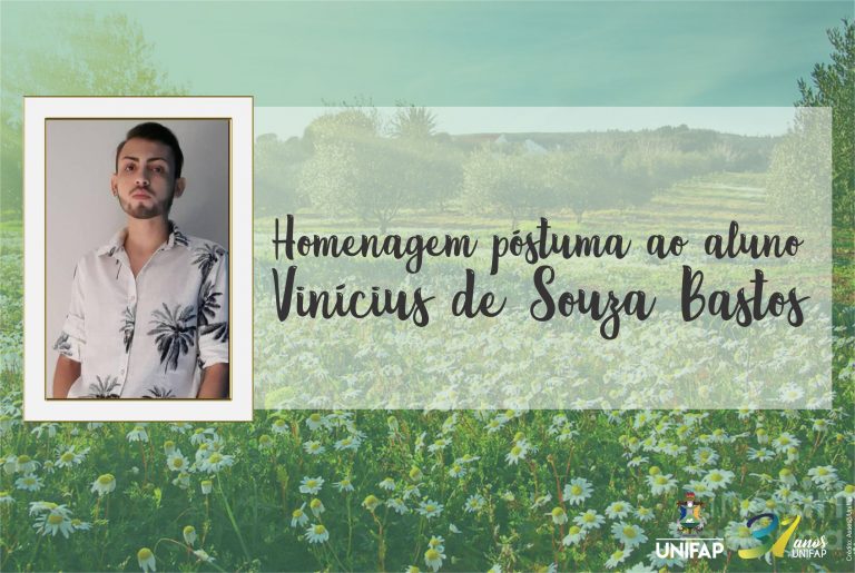 Nota de pesar pelo falecimento do aluno Vinícius de Sousa Bastos