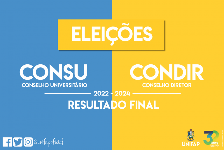 RESULTADO FINAL ELEIÇÕES CONSU/CONDIR 2022-2024