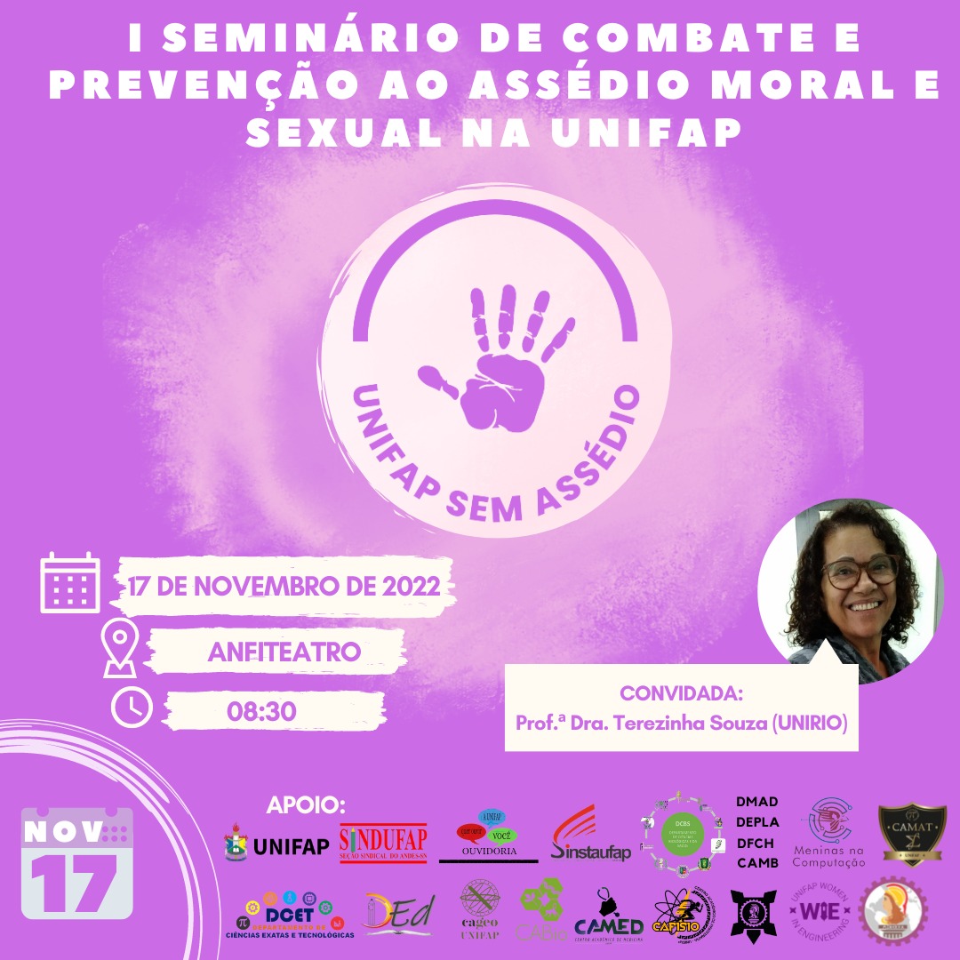 I Seminário de Combate e Prevenção ao Assédio Moral e Sexual na Unifap