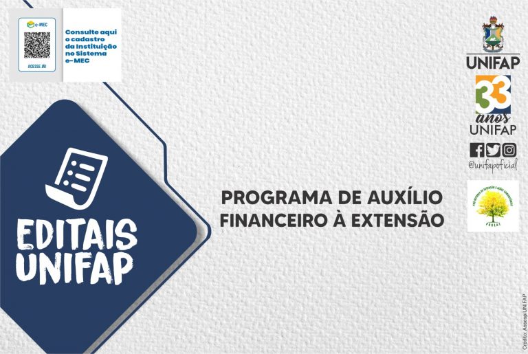 Últimos dias para inscrição no Programa de Auxílio Financeiro à Extensão