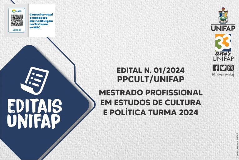 Abertas inscrições para processo seletivo do Mestrado Profissional em Cultura e Política