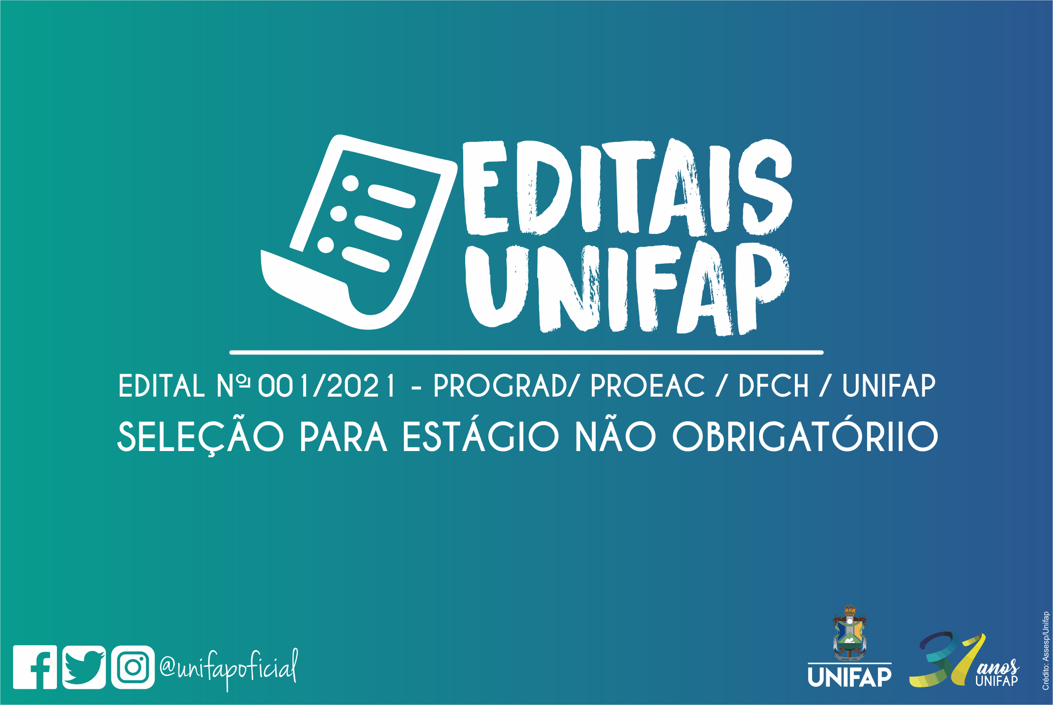 Você está visualizando atualmente DFCH oferta vagas para estágio não obrigatório