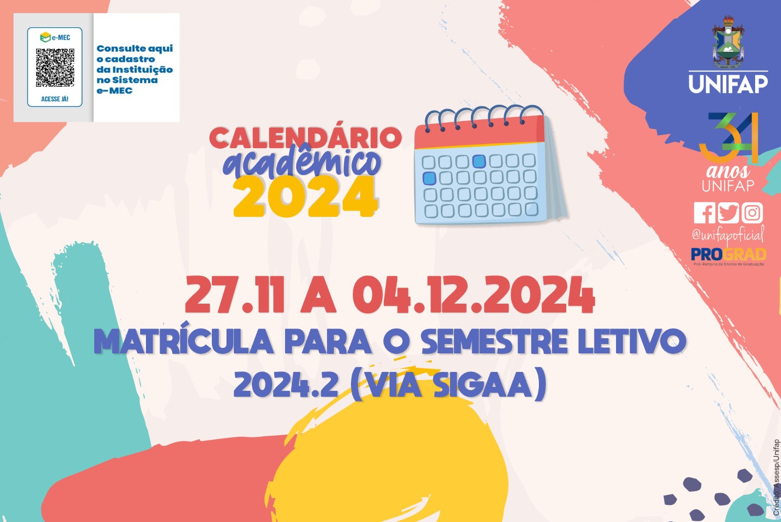 Você está visualizando atualmente Rematrícula ocorre de 27 de novembro a 4 de dezembro
