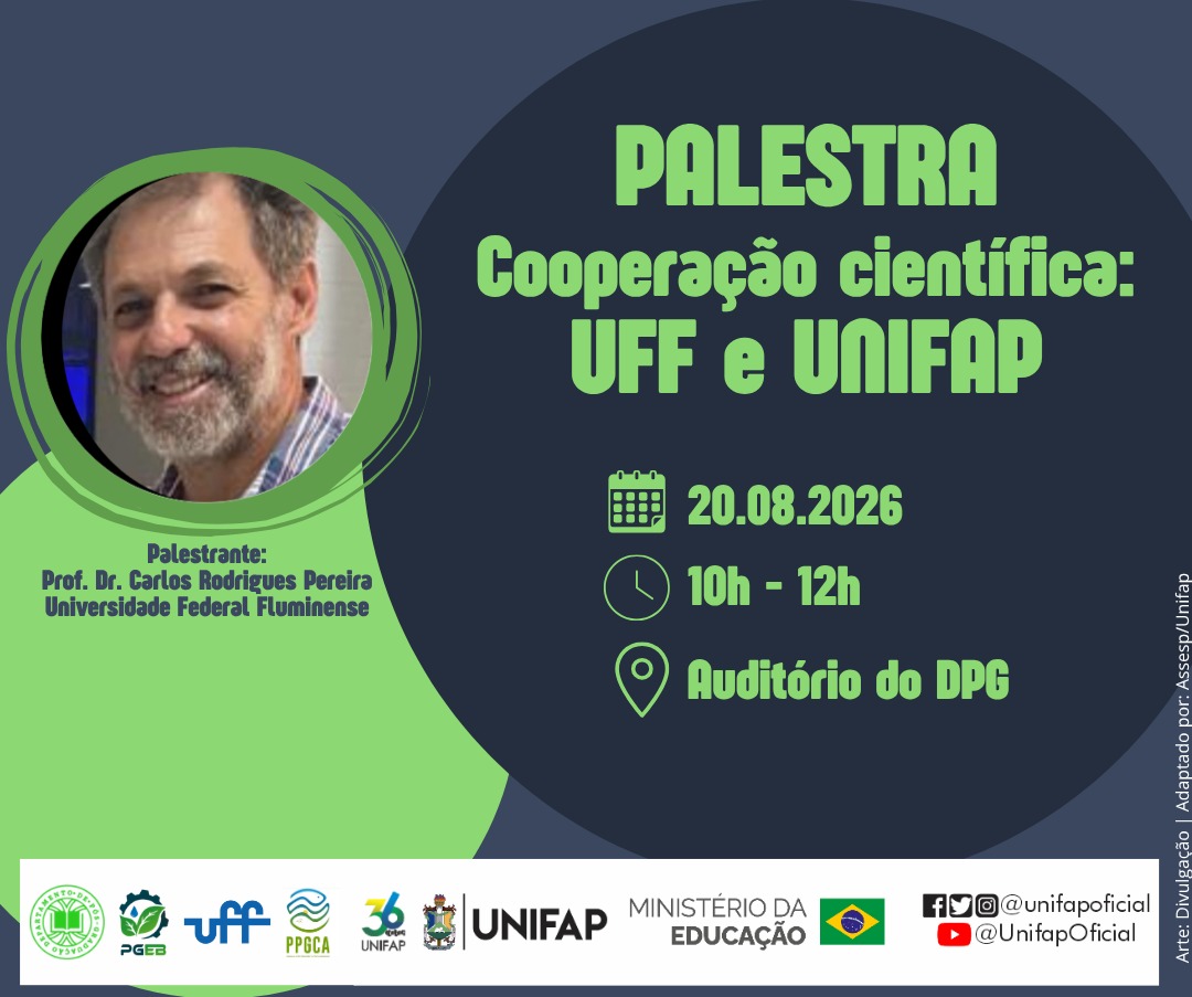 Palestra apresenta oportunidades de cooperação científica entre Unifap e Universidade Federal Fluminense