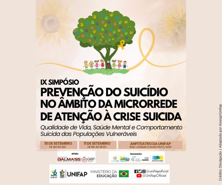 Leia mais sobre o artigo Abertas inscrições para o IX Simpósio sobre Prevenção ao Suicídio