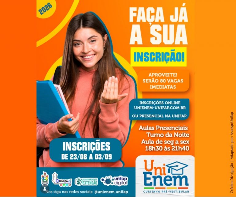 Leia mais sobre o artigo Cursinho pré-vestibular UniEnem seleciona novos alunos