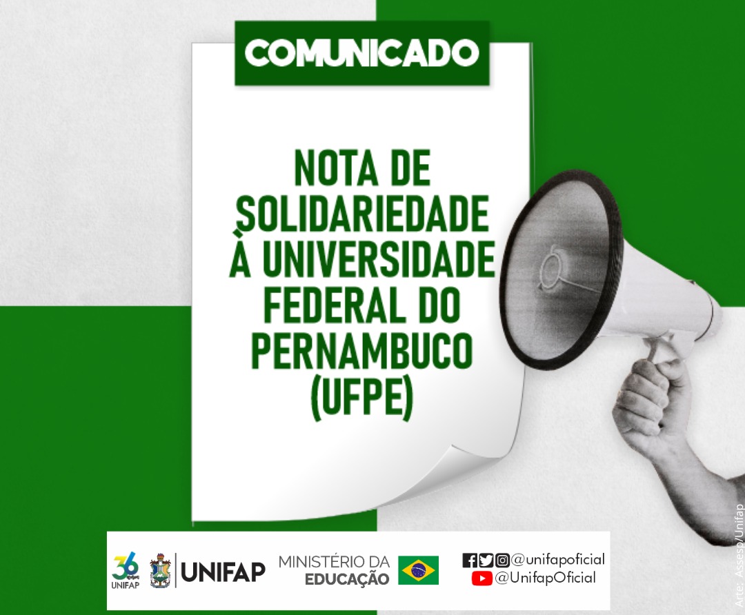 Você está visualizando atualmente Nota de Solidariedade à Universidade Federal de Pernambuco (UFPE)